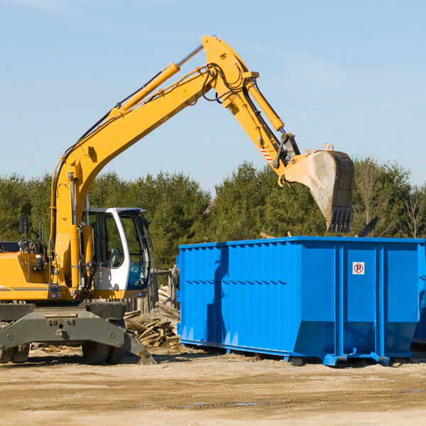 what are the rental fees for a residential dumpster in Pawnee